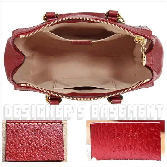 GUCCI Leather Ophidia GG Marmont Supreme Flora Convertible Bag - Picture 5 of 8